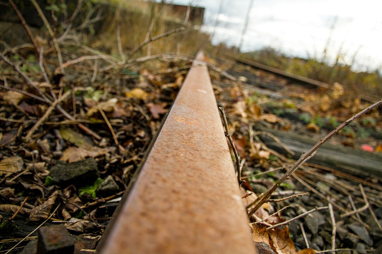 rail track metal free photo