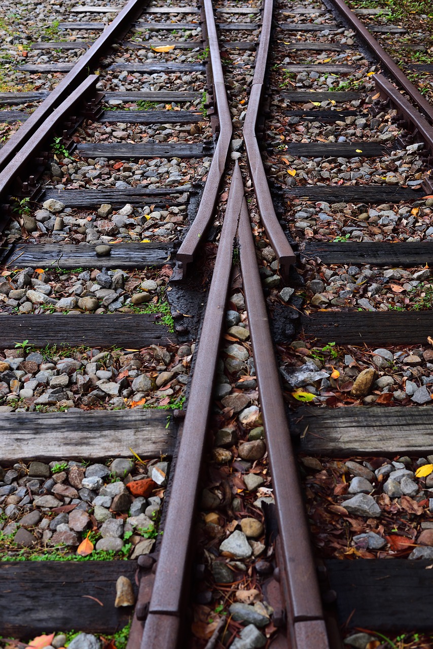 rail  railway  tracks free photo