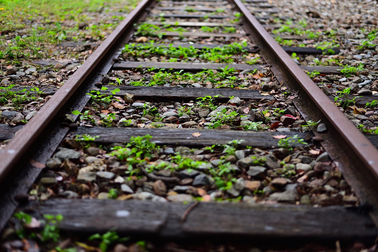 rail  railway  tracks free photo