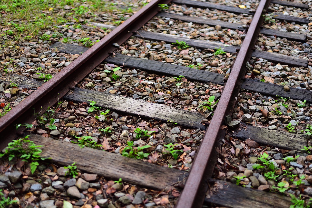 rail  railway  tracks free photo