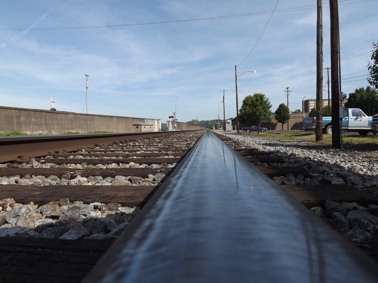 rail railroad train free photo