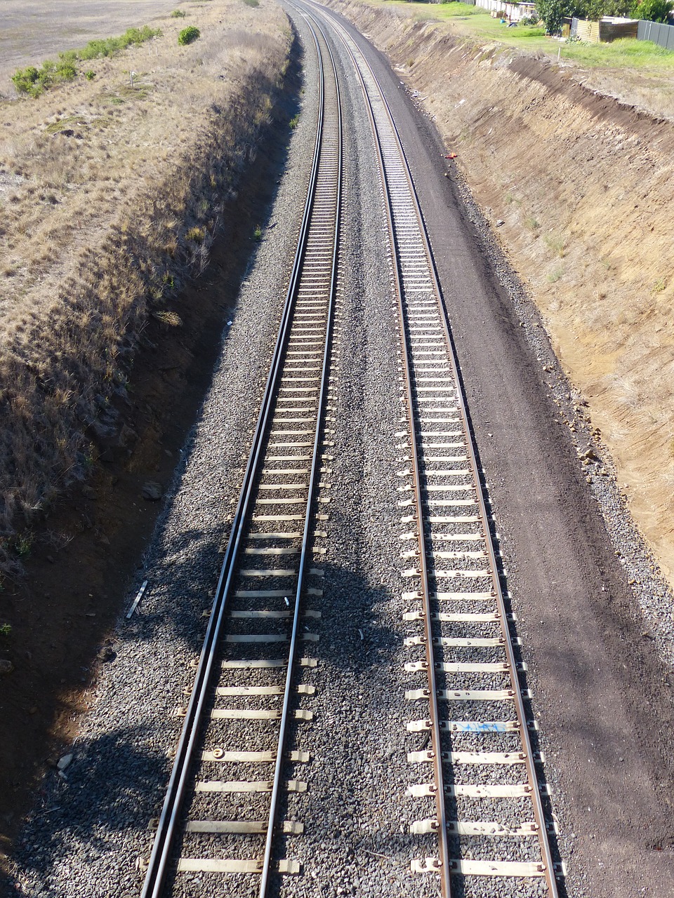 rail line railways rails free photo