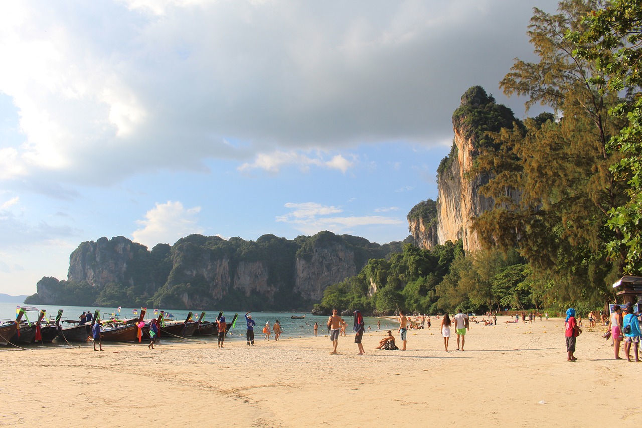 railay thailand beach free photo