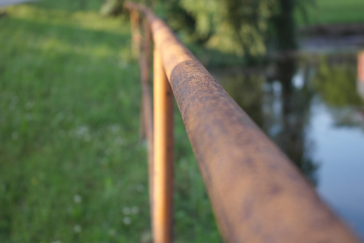 railing old water free photo