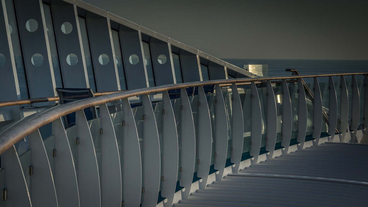 railing  metal  cruise ship free photo