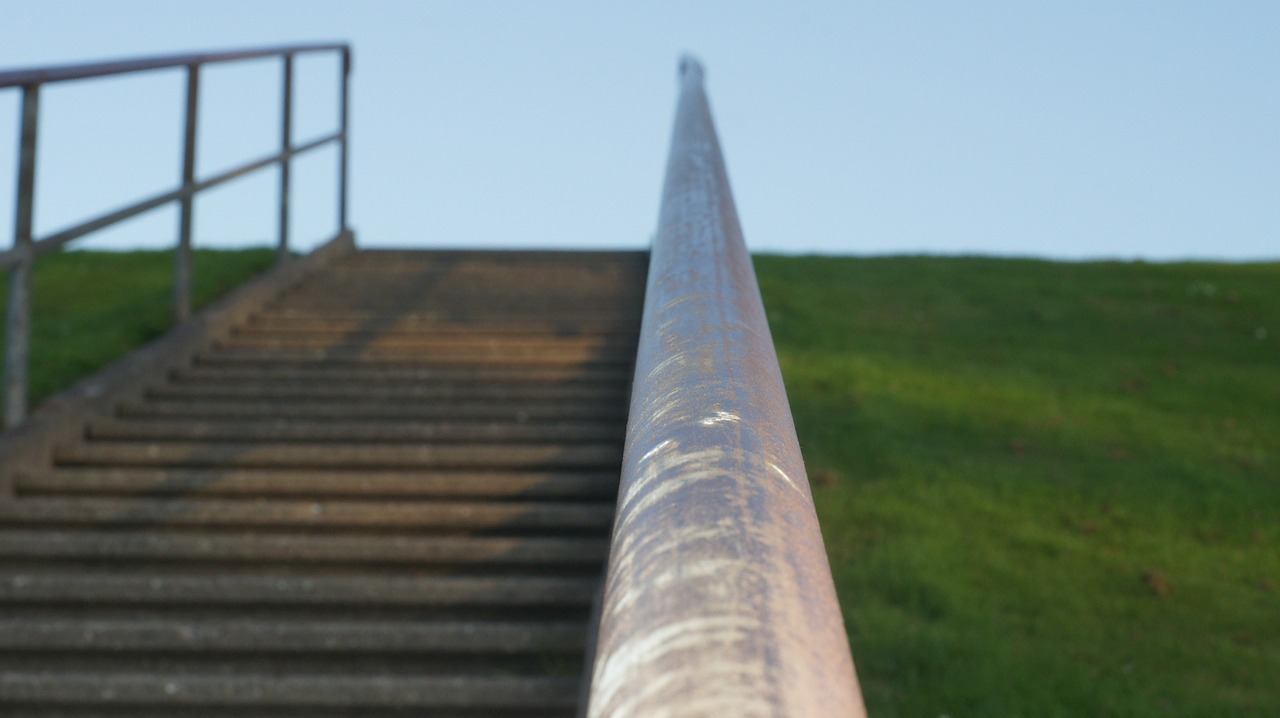 railing stairs gradually free photo