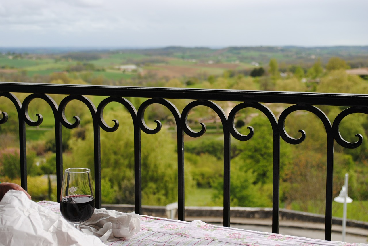 railing wine holiday free photo