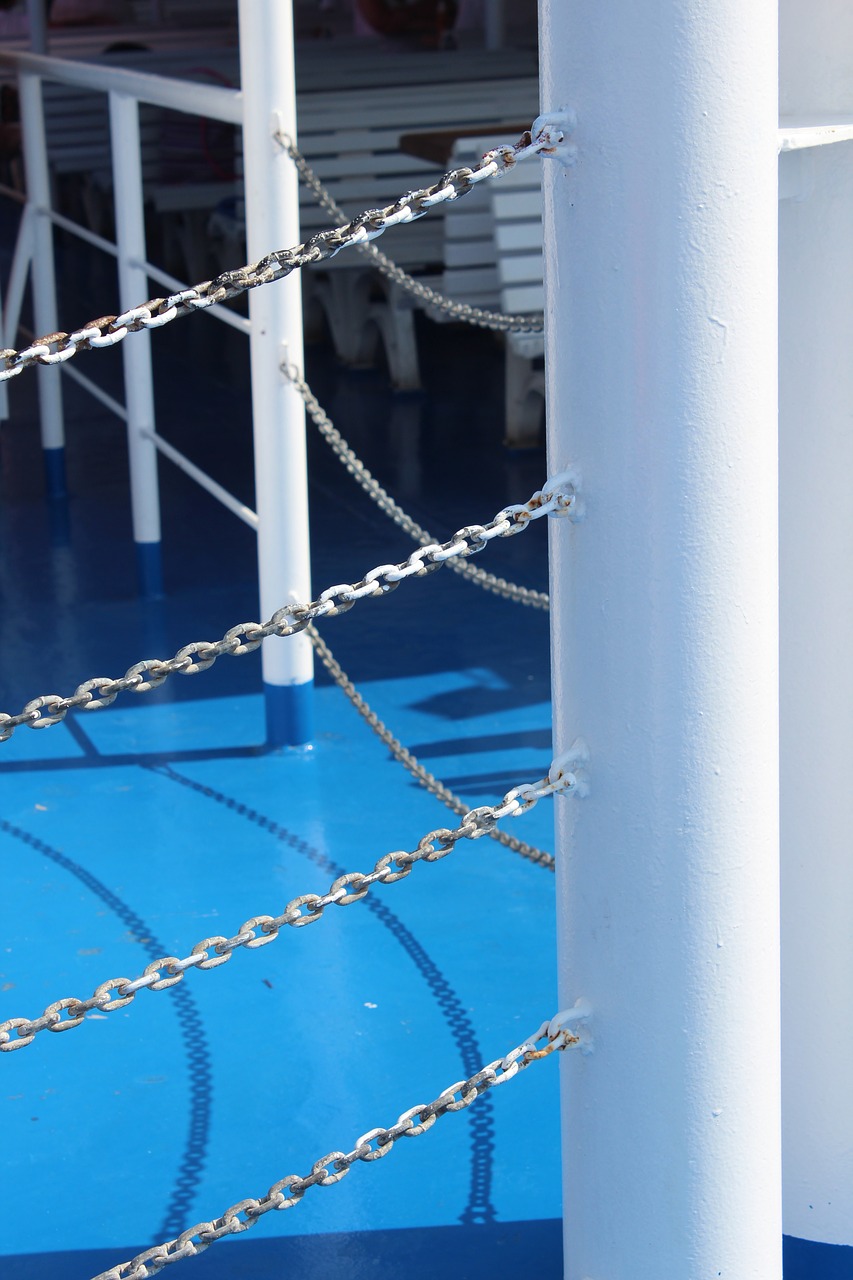 railings blue nautical free photo