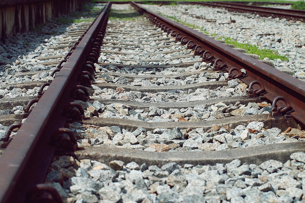railroad tracks asia free photo