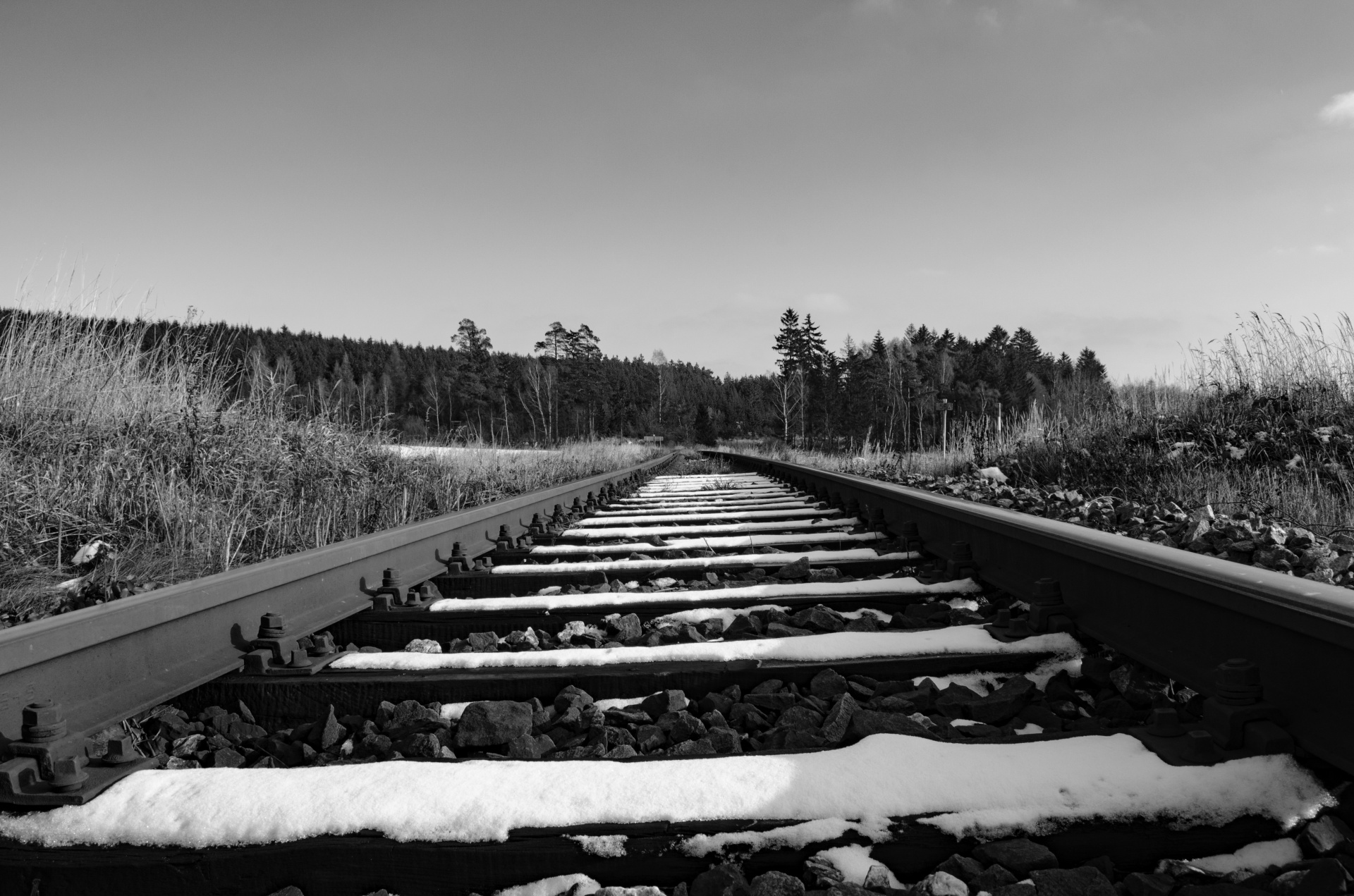 train track railroad free photo