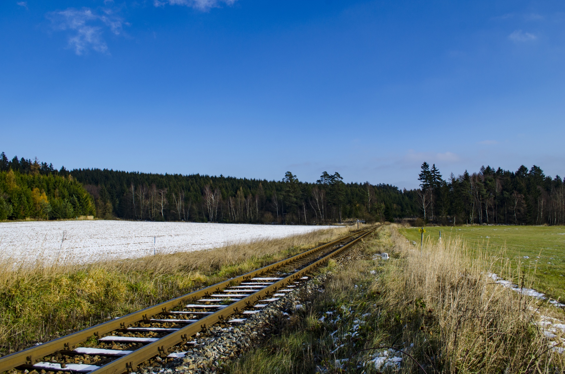 train track railroad free photo
