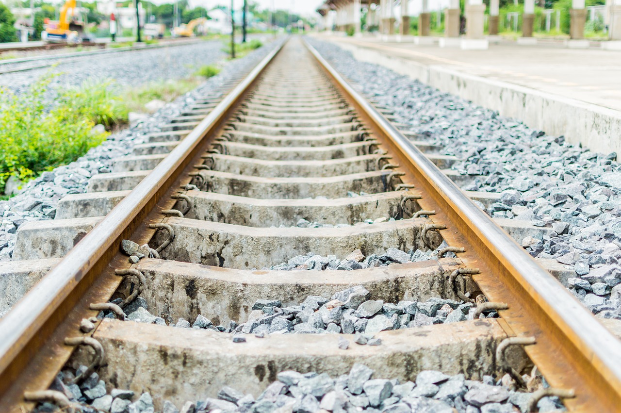 railroad tracks train free photo