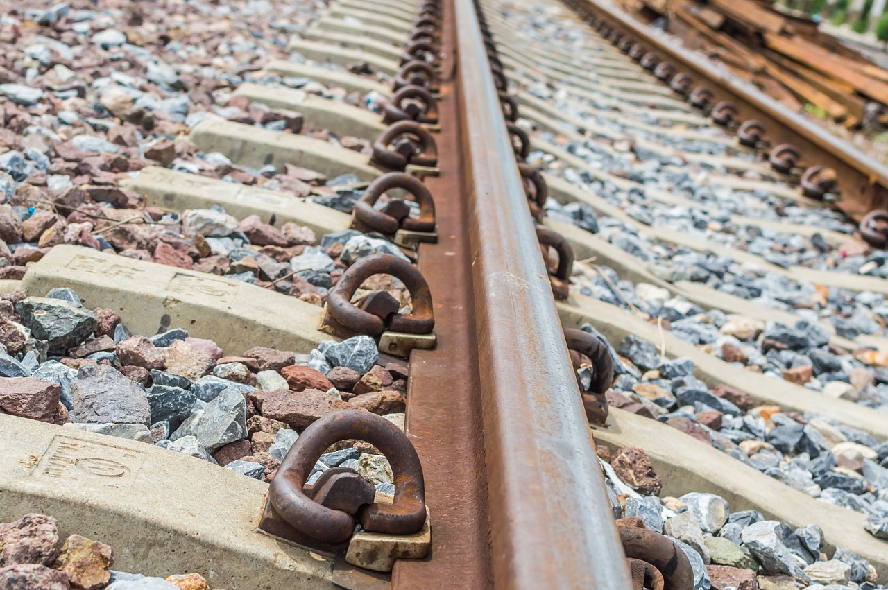 railroad tracks train free photo