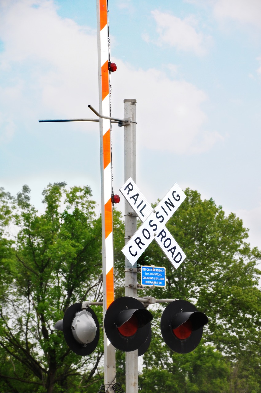 railroad crossing safety free photo