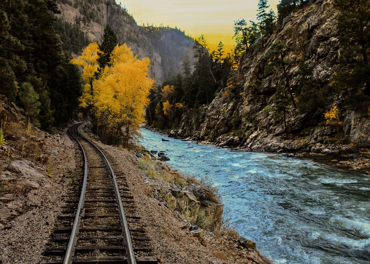 railroad scenic railroad narrow guage railroad free photo