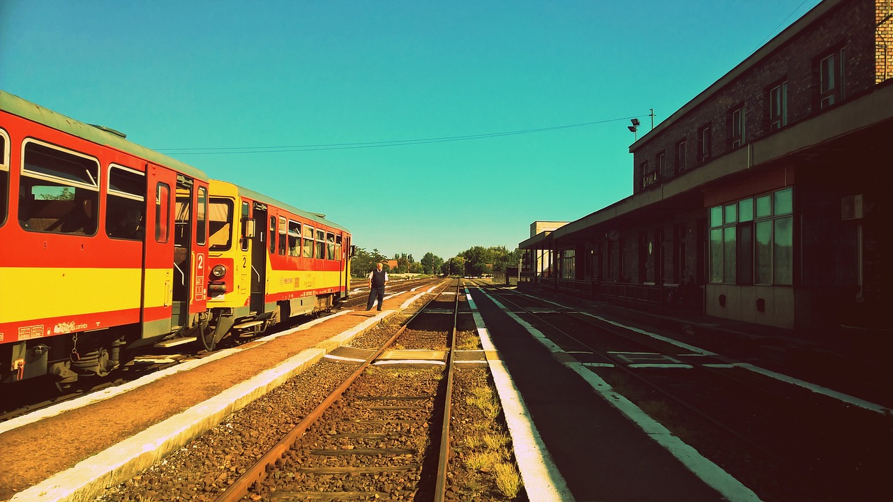 railroad railway train free photo