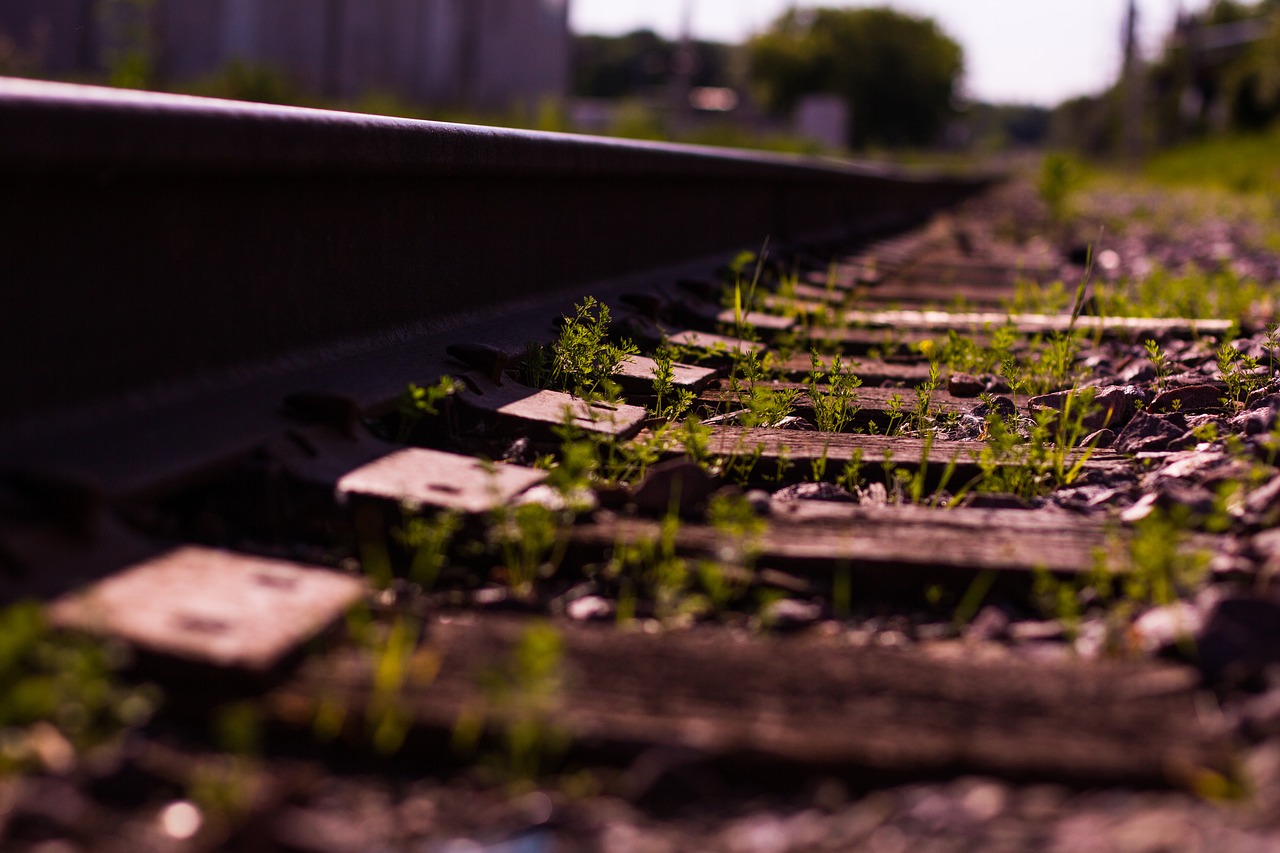 railroad railway train tracks free photo