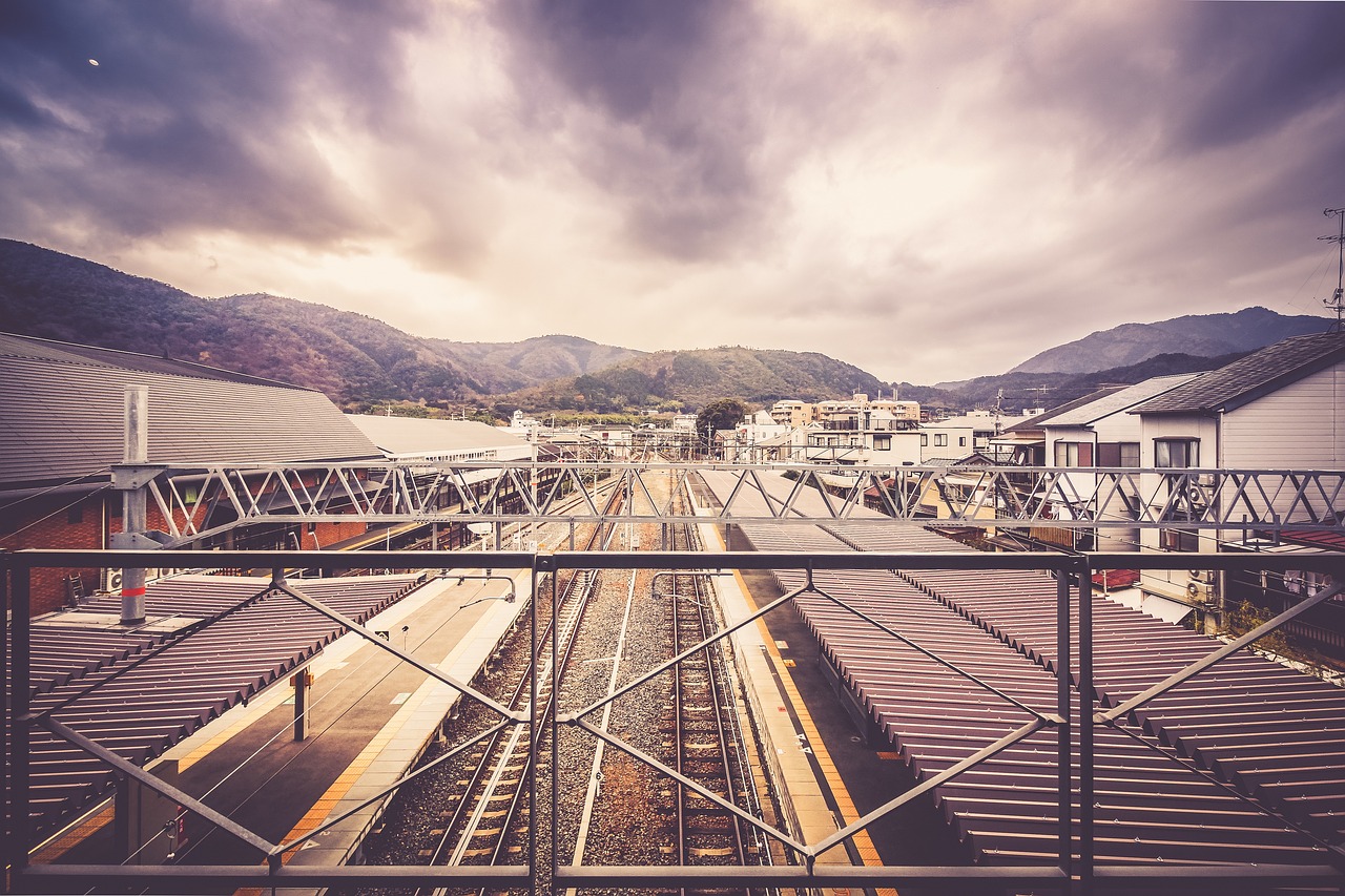 railroad railway train tracks free photo