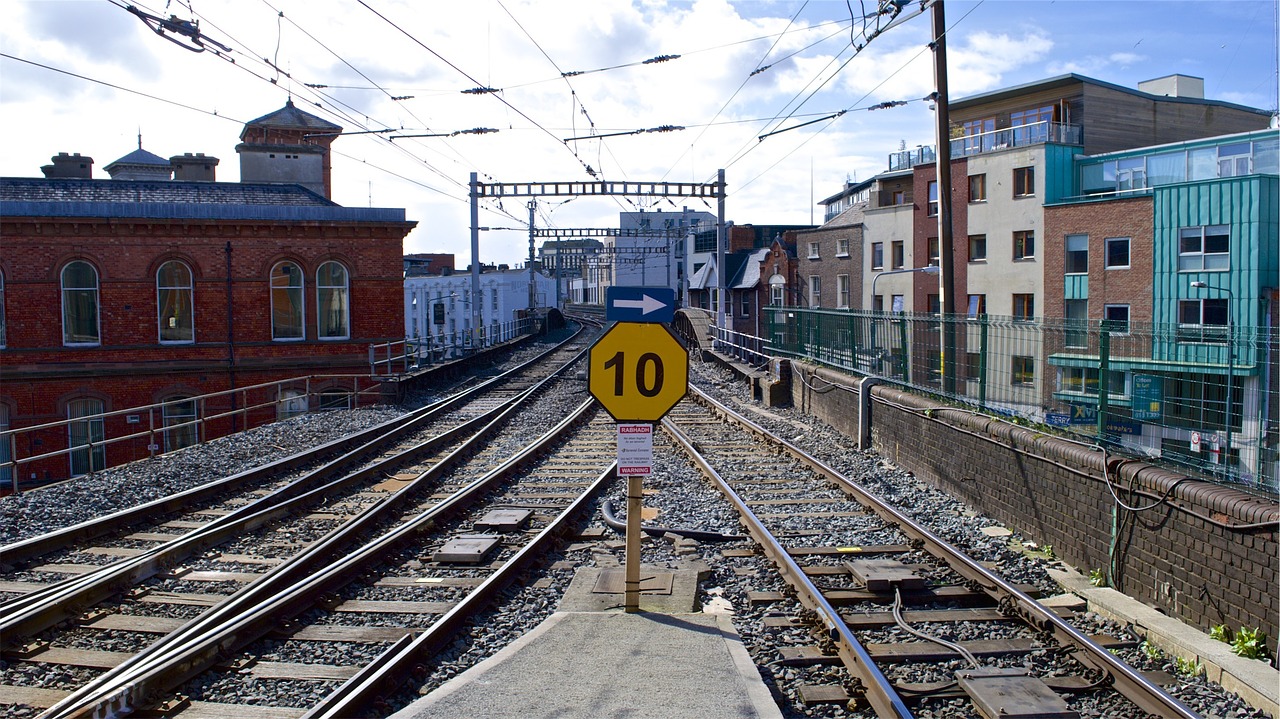 railroad railway train tracks free photo