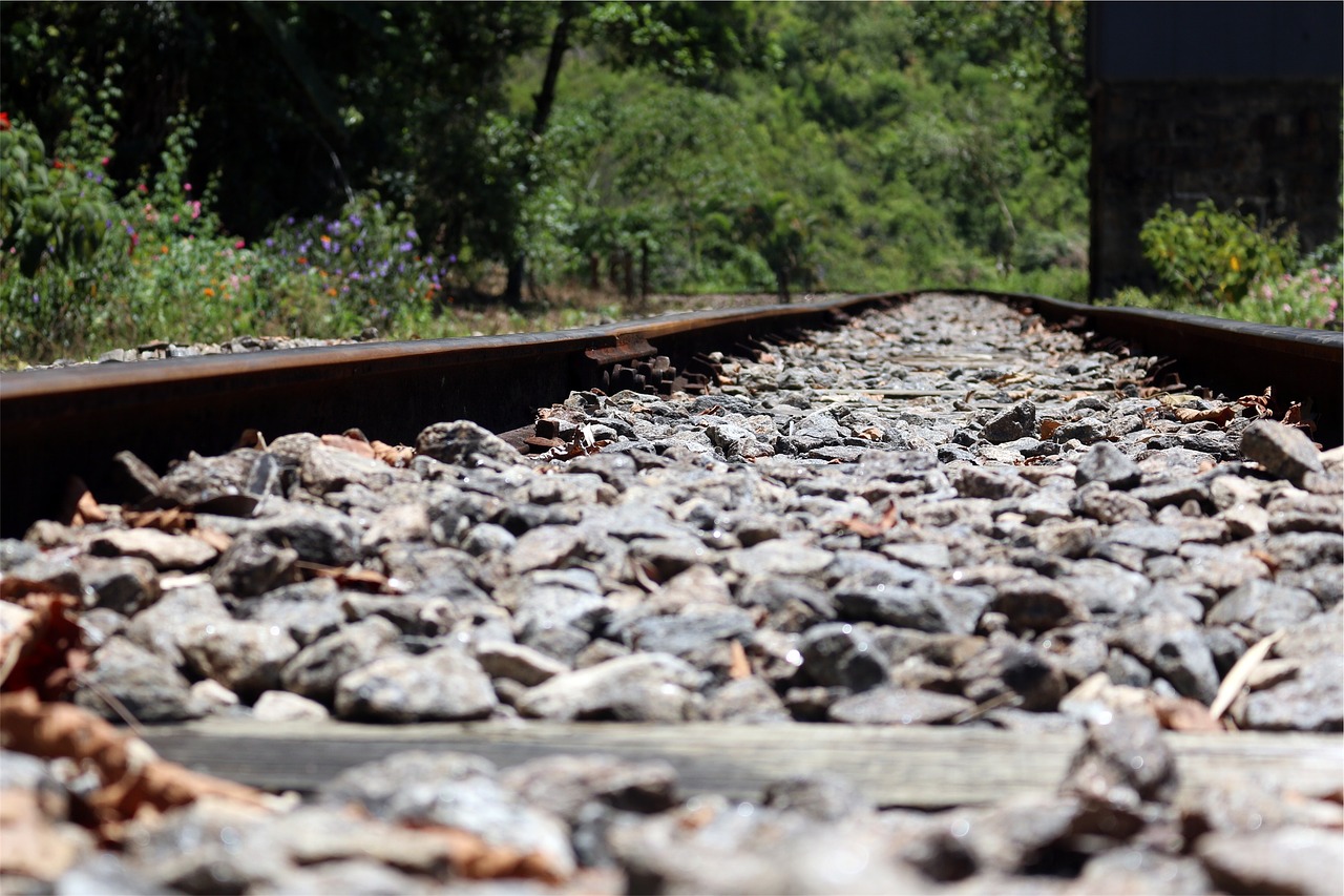 railroad railway train tracks free photo