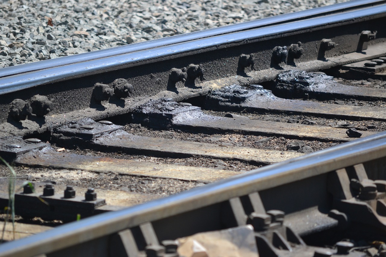 railroad railroad tracks metal free photo