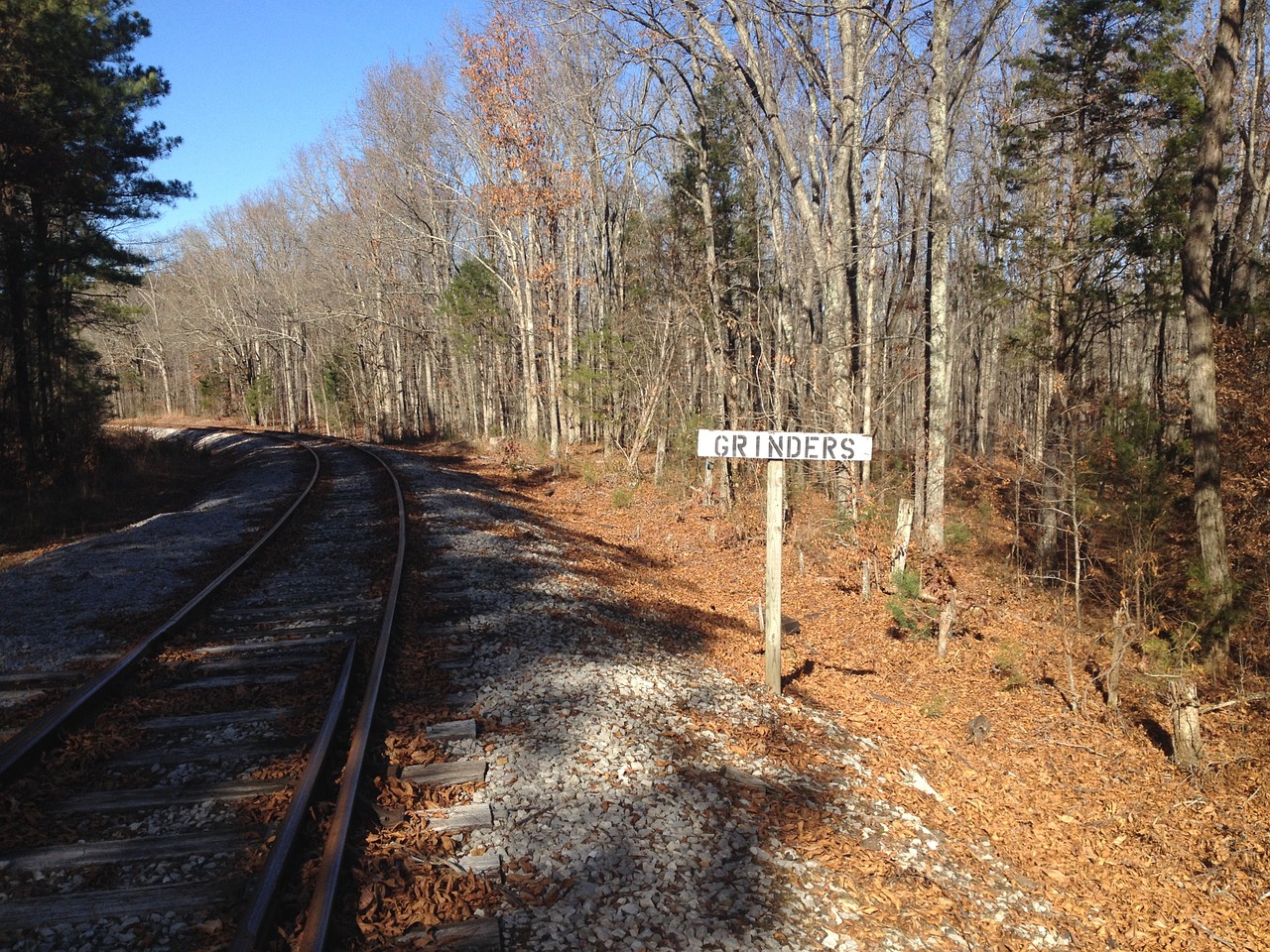 railroad tracks grinder's switch free photo