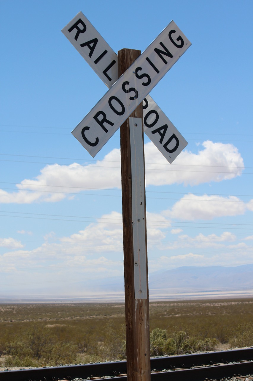 railroad crossing signs free photo