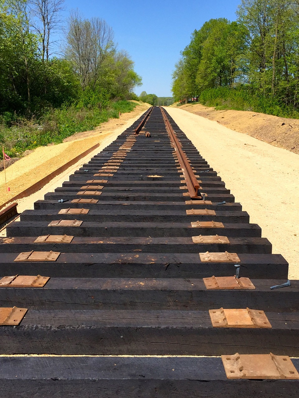 railroad construction railway free photo