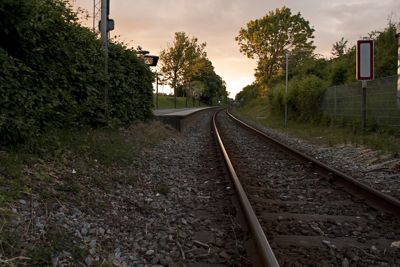 railroad rail station free photo