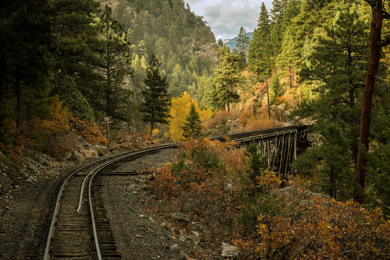 railroad bridge scenic railroad narrow guage railroad free photo