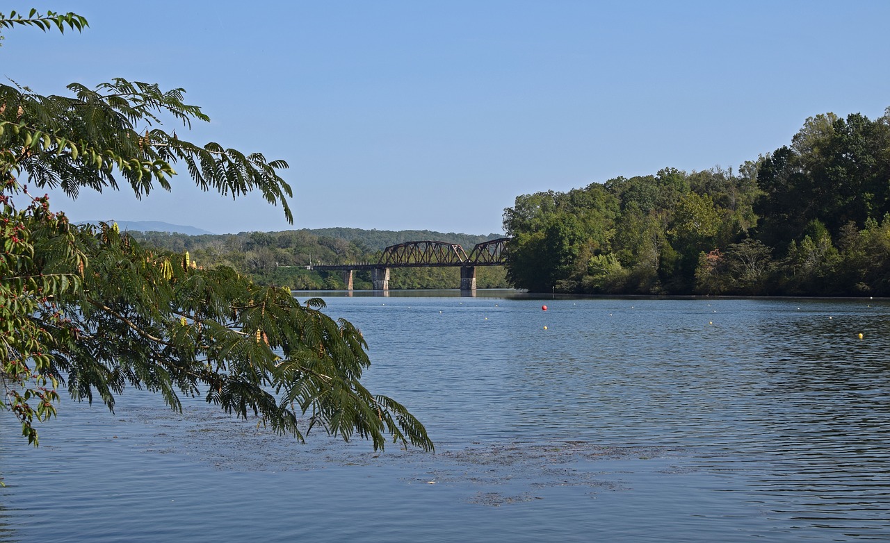 railroad bridge melton lake clinch river free photo