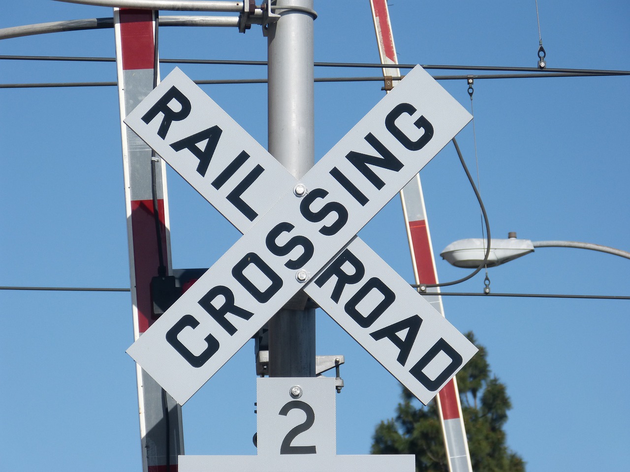 railroad crossing railroad crossing sign sign free photo