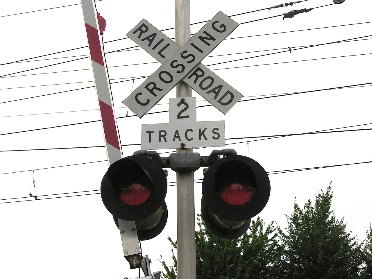 railroad crossing sign railroad sign sign free photo