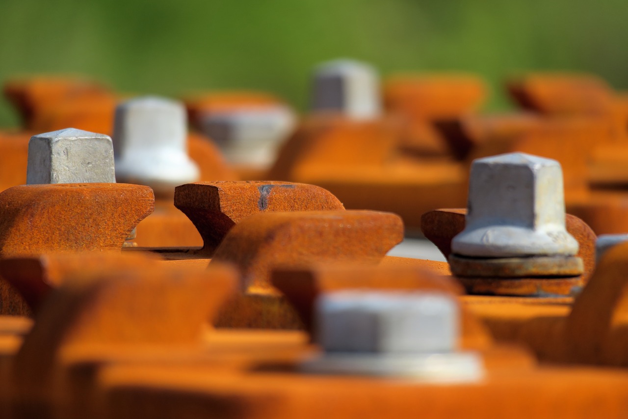 railroad ties  railway sleeper  rust free photo