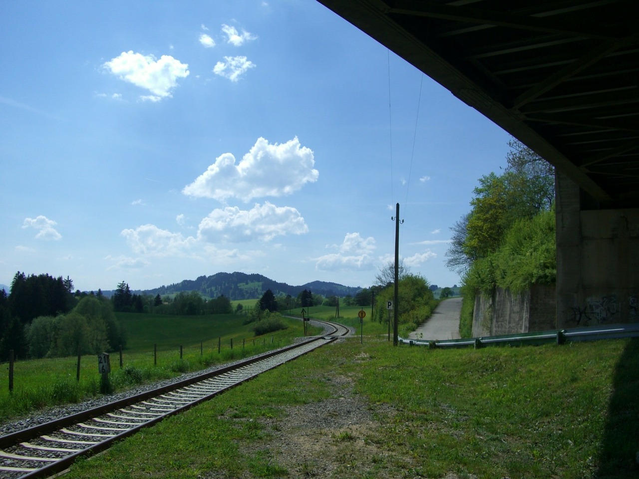 railroad track schienenh breakpoint free photo