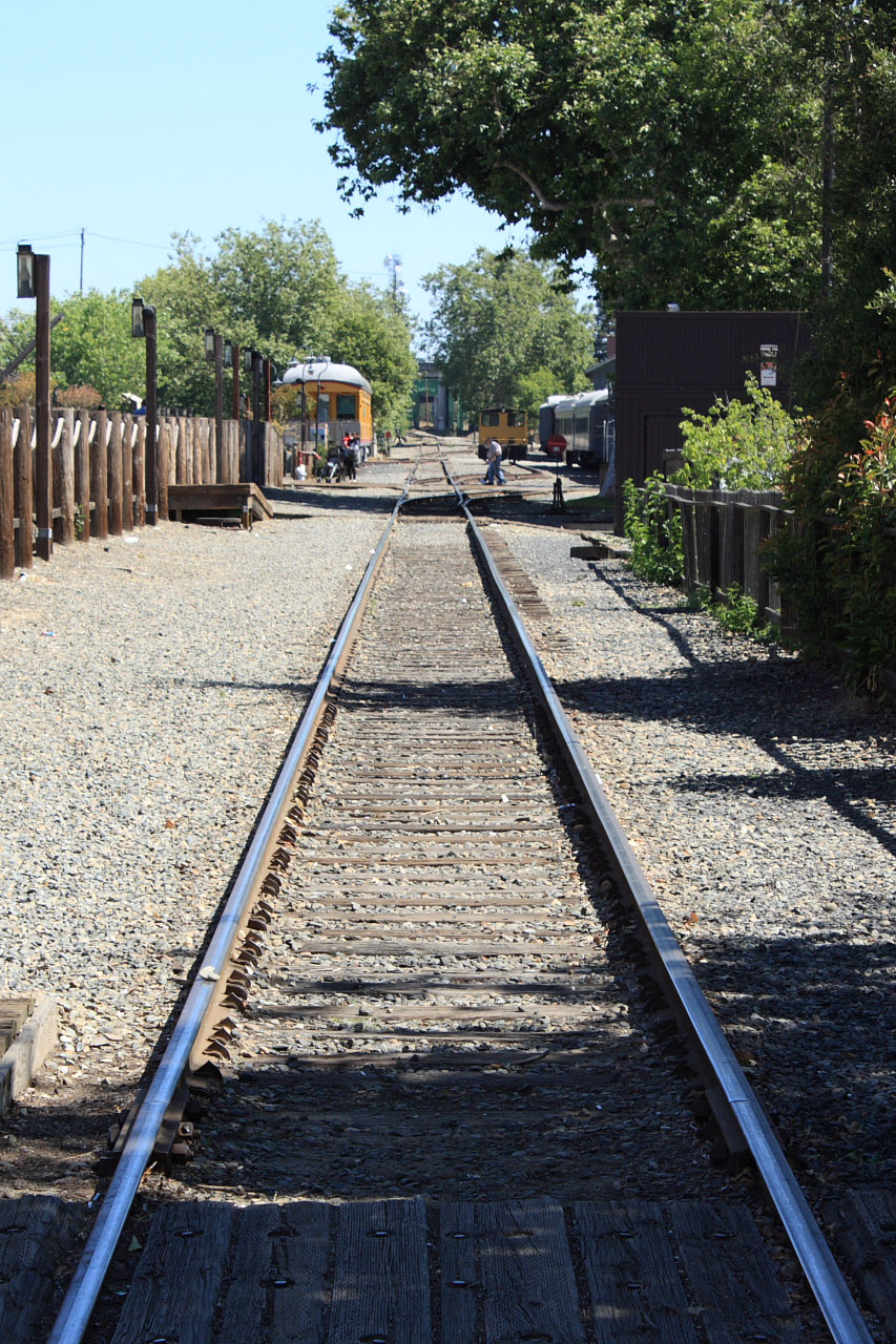 railroad rails tracks free photo