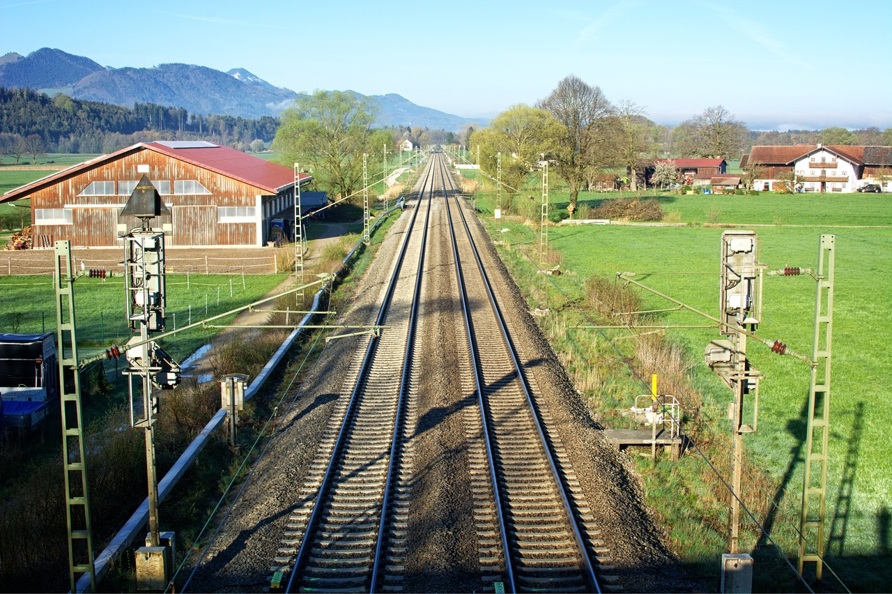 railroad tracks seemed train free photo