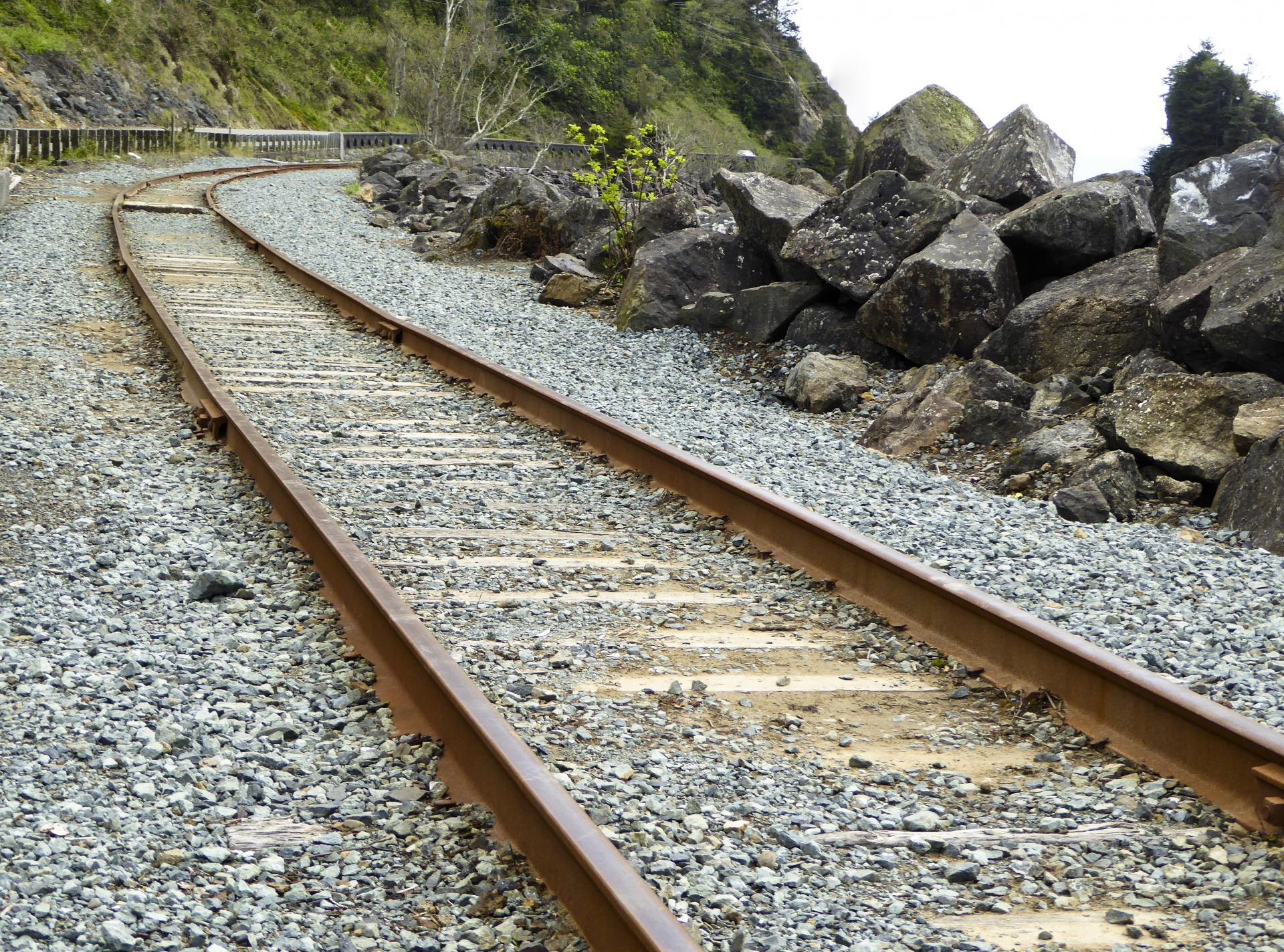 railroad railroad tracks infinity free photo
