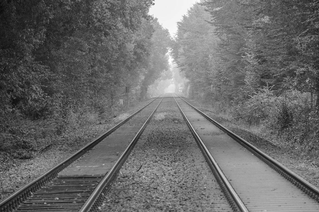 railroad tracks railway seemed free photo