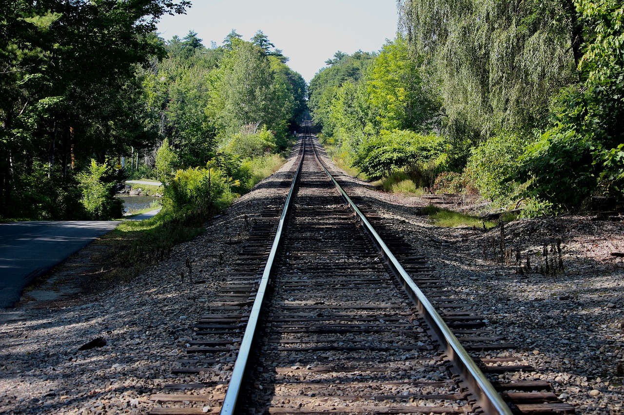 rails railroad distance free photo