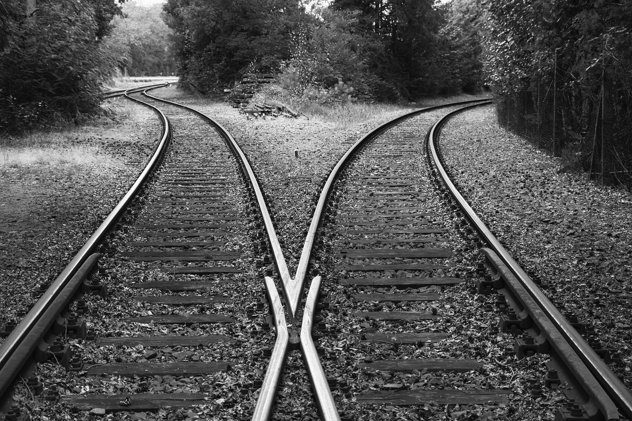 rails  train  railroad tracks free photo