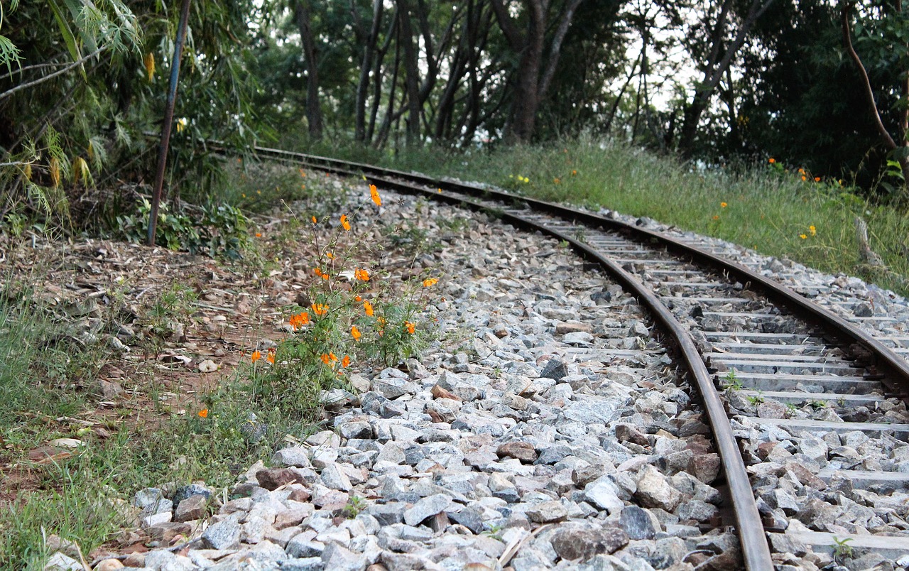 railtrack track pathway free photo