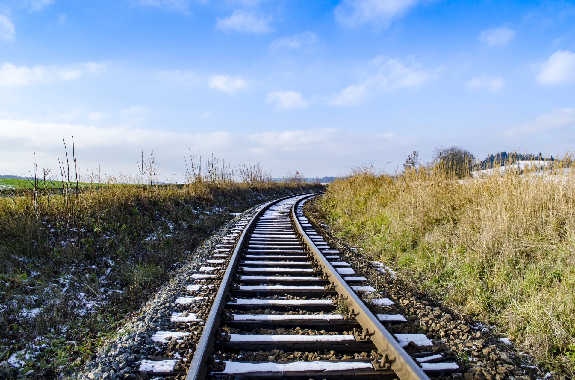 train track railroad free photo