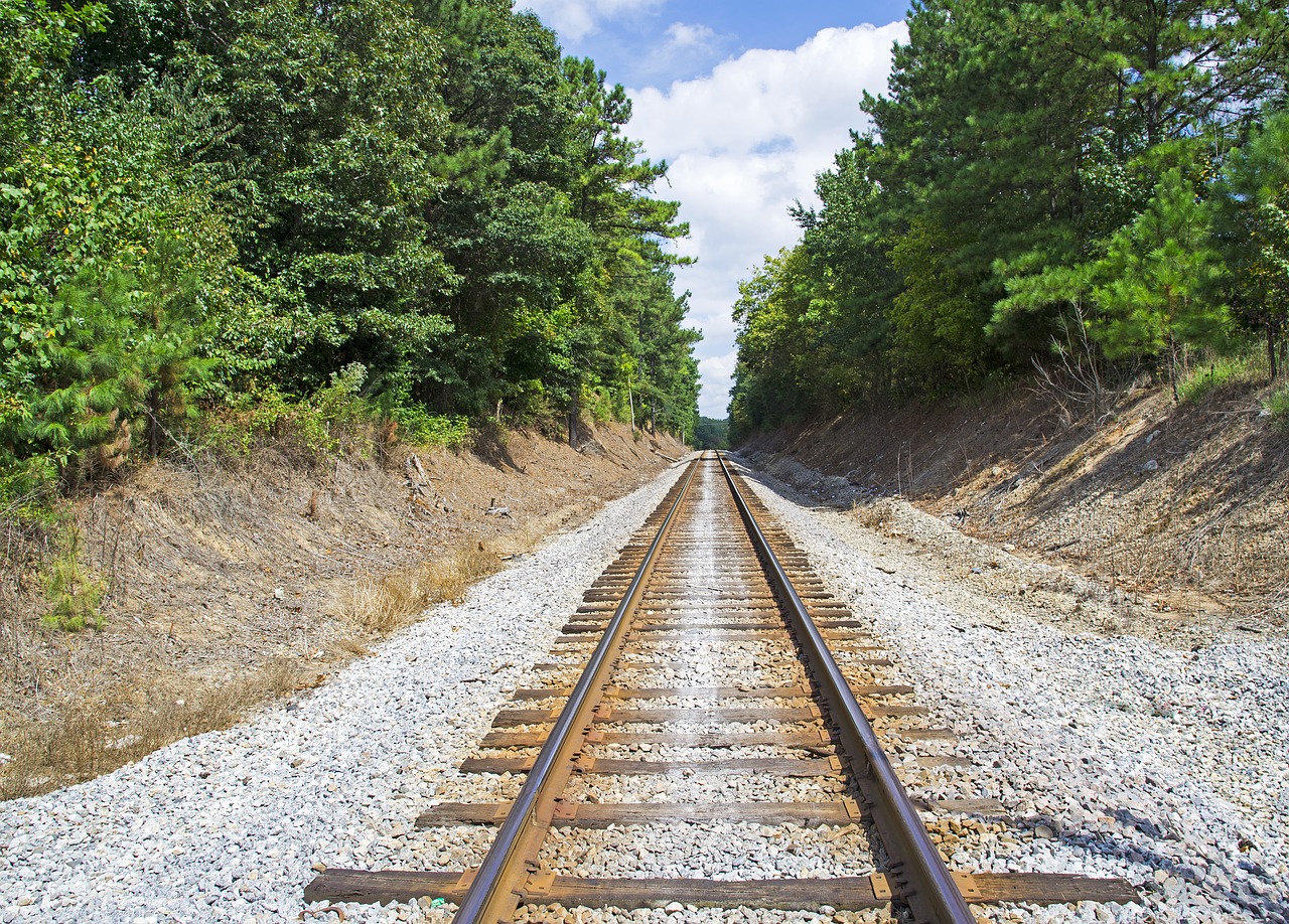 railway transit rail free photo