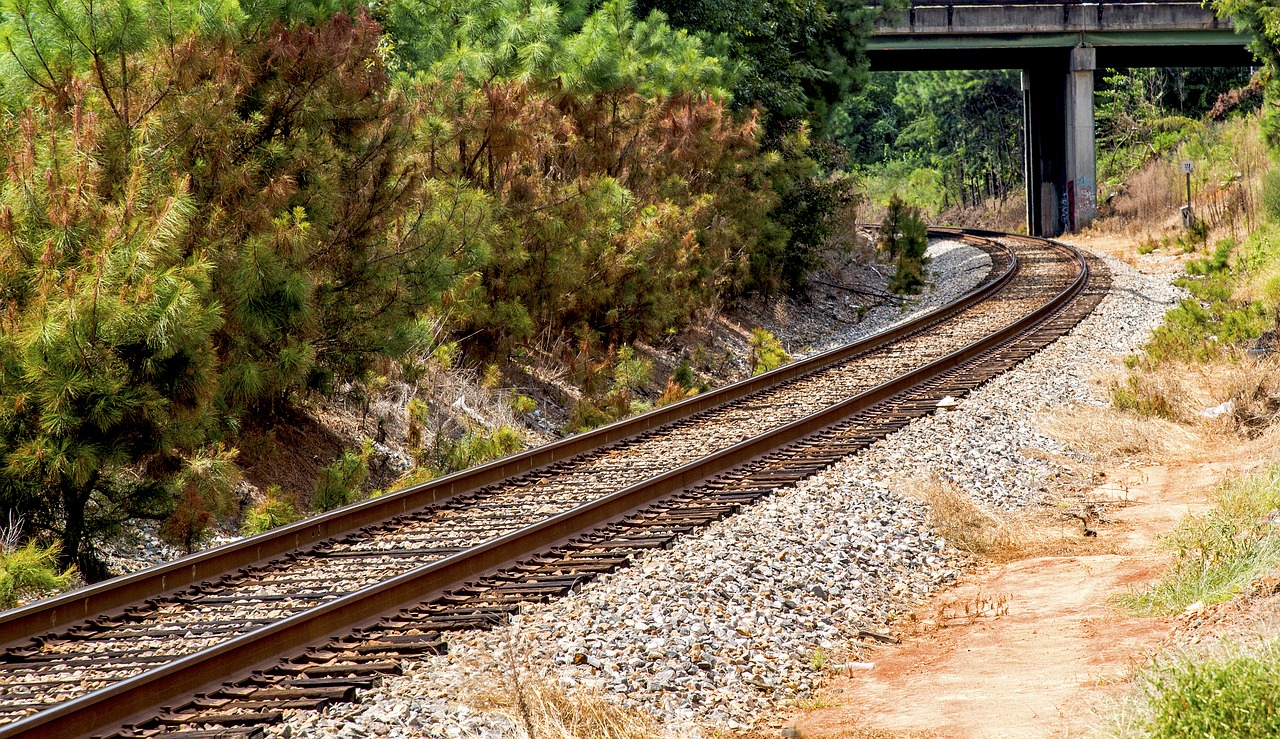 railway transit rail free photo