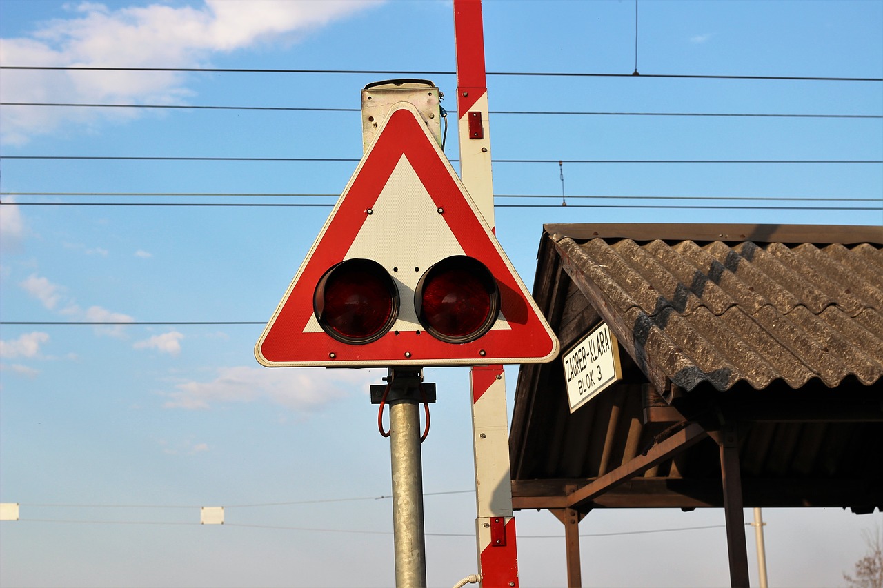 railway sign train free photo