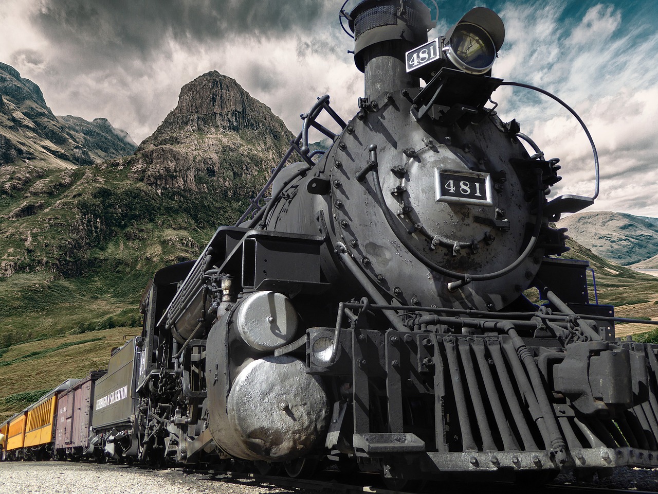 railway steam locomotive free photo