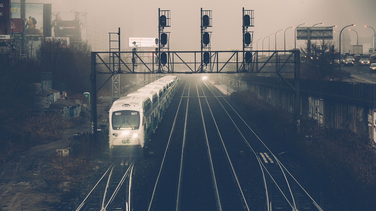 railway track train free photo