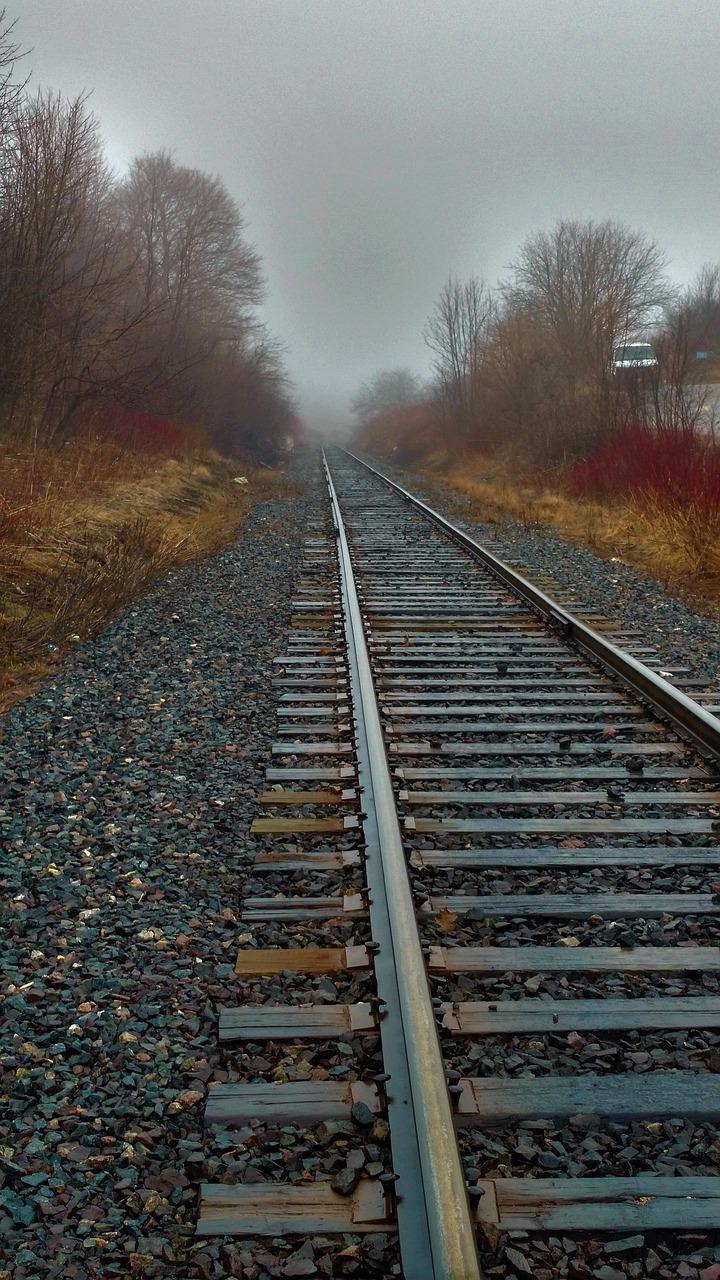 railway railroad track locomotive free photo