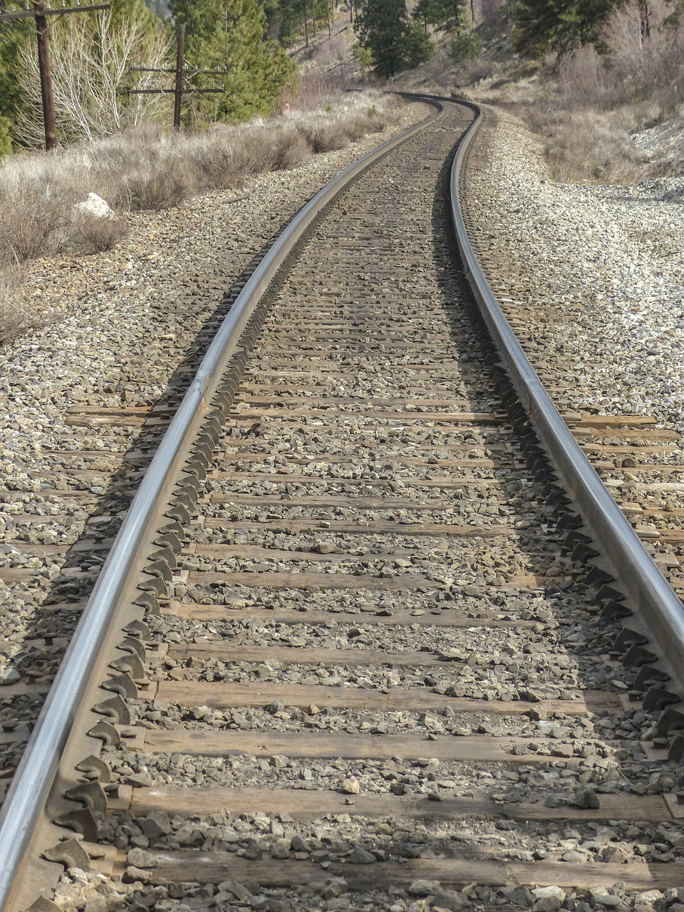 railway tracks railroad free photo